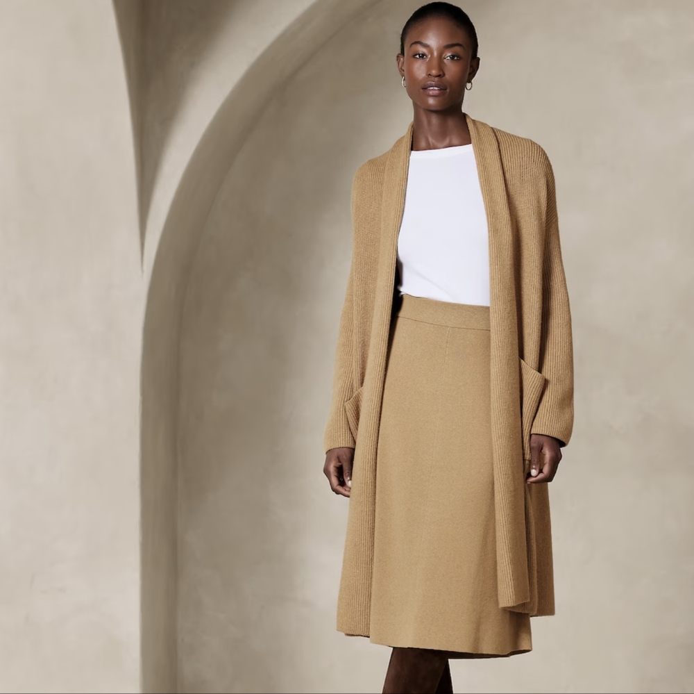 Banana Republic ribbed sweater duster